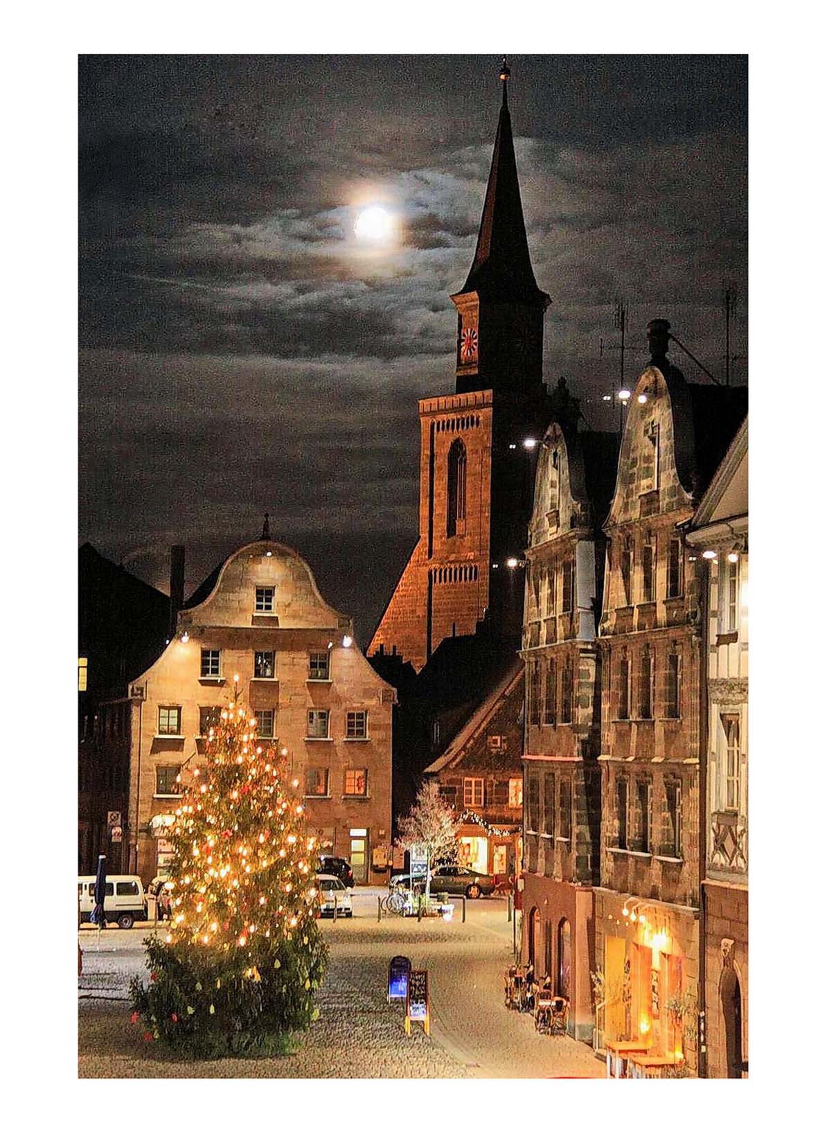 Kirche St. Michael in Fürth, weihnachtskarte